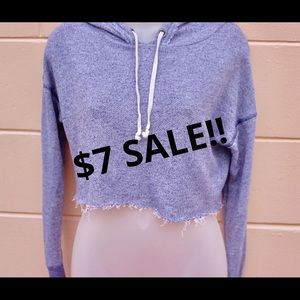 Hoodie crop Top sweater